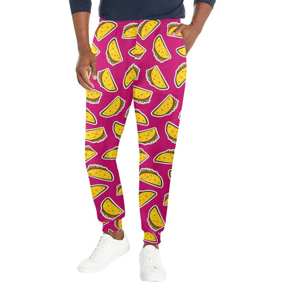 Taco Pattern Print Design TC01 Men's Casual Track Pants