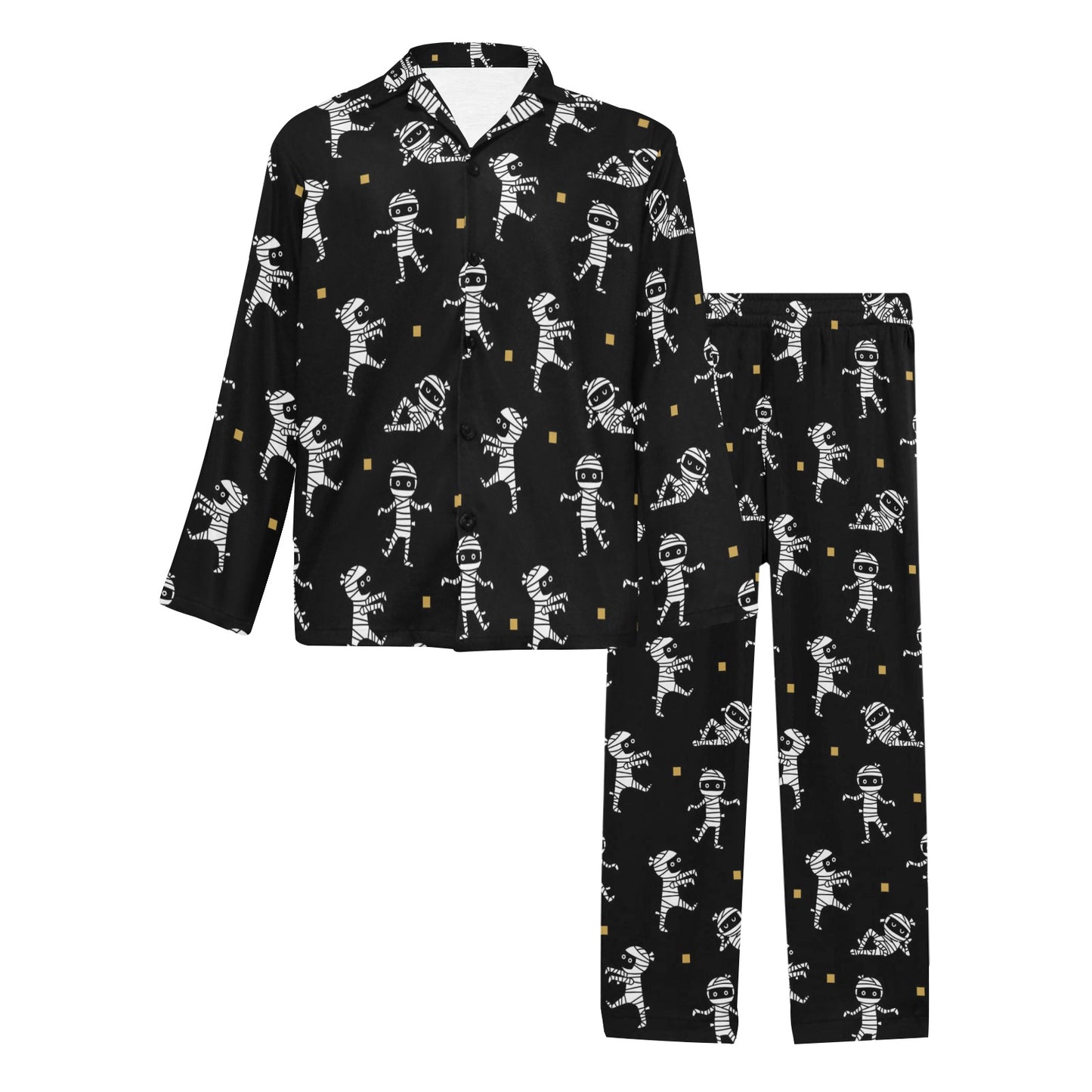 Mummy Cute Print Design LKS301 Men's Long Pajama Set