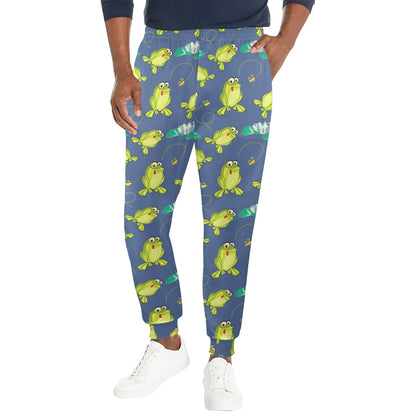 frog Design Print Pattern JJ0230 Men's Casual Track Pants