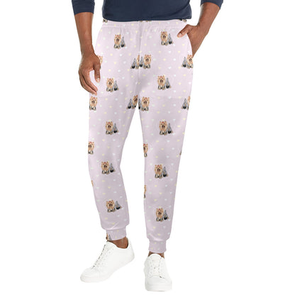 Yorkshire Terriers Print Design LKS302 Men's Casual Track Pants