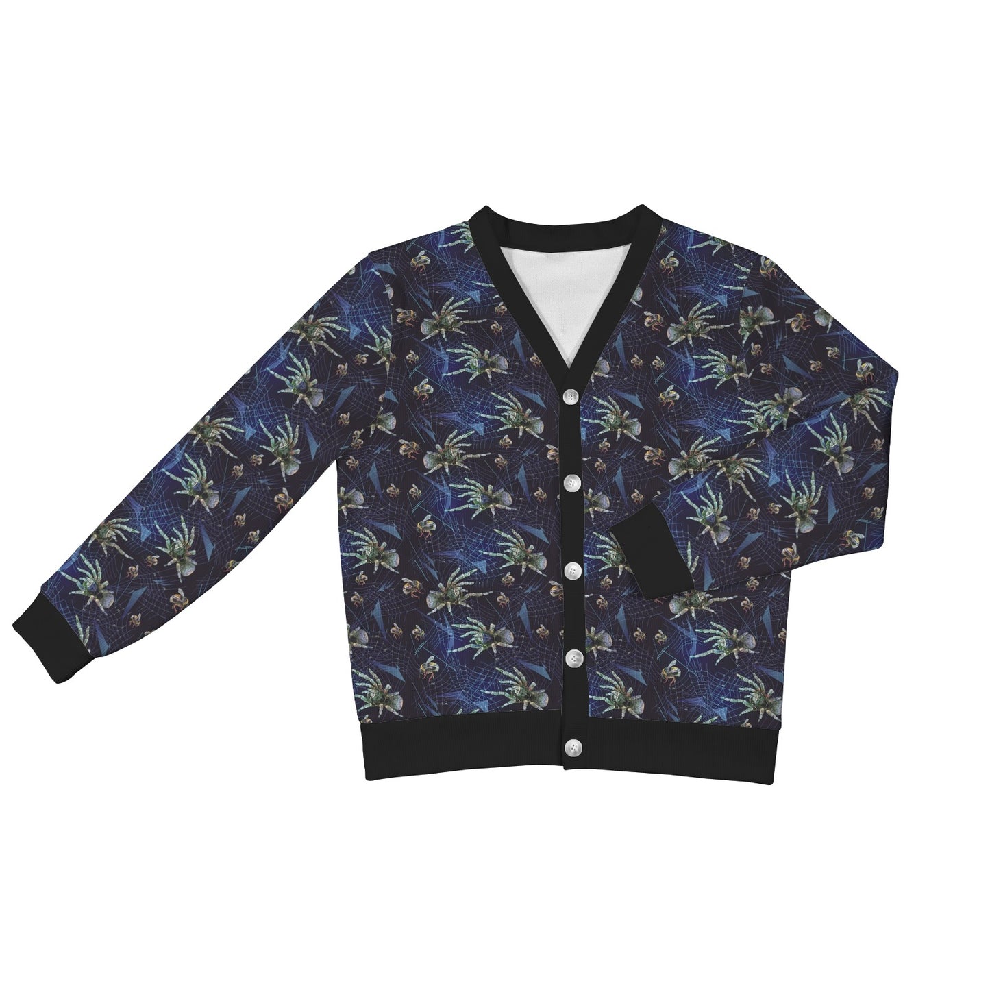Tarantula Print Design LKS401 Women's Cardigan