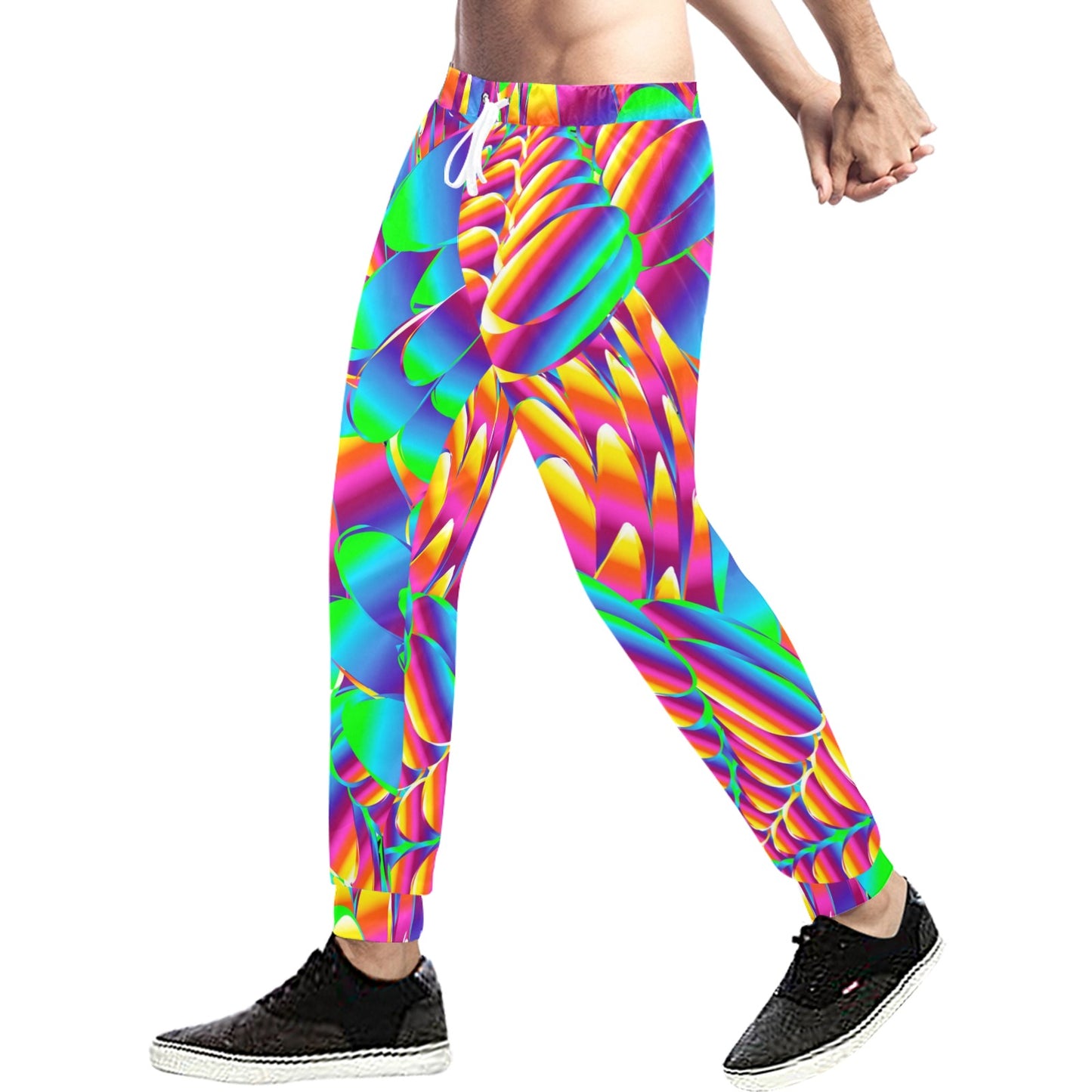 Psychedelic Trippy Pattern Men's Sweatpants