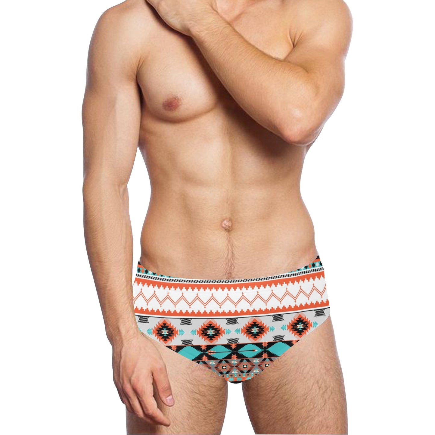 Tribal Aztec Indians pattern Men's Swimming Briefs