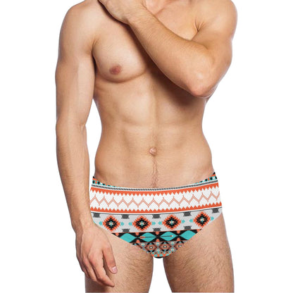 Tribal Aztec Indians pattern Men's Swimming Briefs