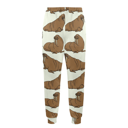 Walrus Pattern Print Design 03 Men's Casual Track Pants