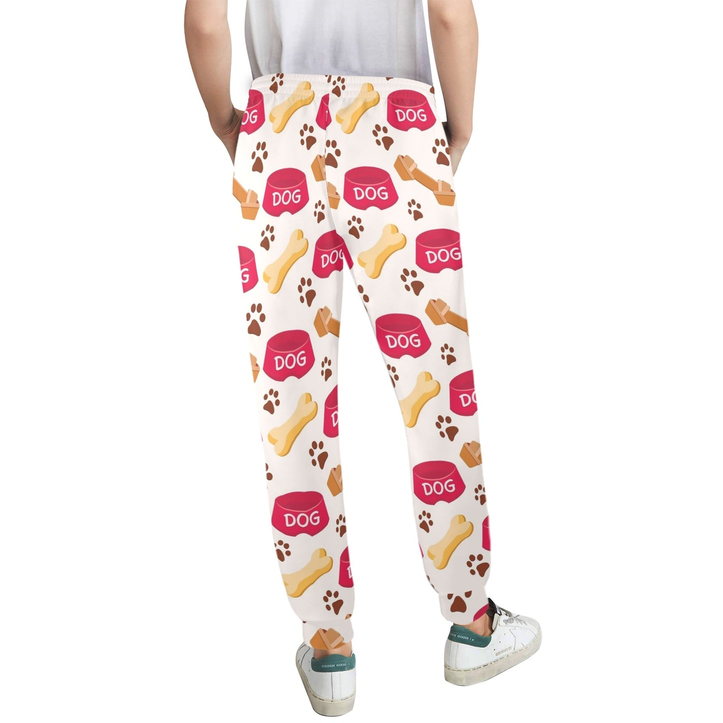 Dog paw bone Design Print Pattern JJ0119 Women's Casual Track Pants