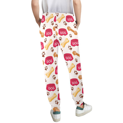 Dog paw bone Design Print Pattern JJ0119 Women's Casual Track Pants