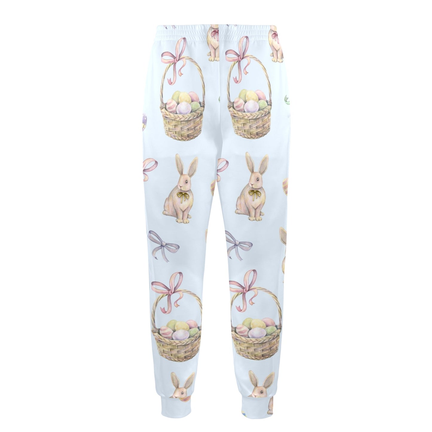 Rabbit Easter Eggs Pattern Print Design 03 Men's Casual Track Pants