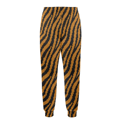 Tiger Knit Skin Zip Up Hoodie Men's Casual Track Pants