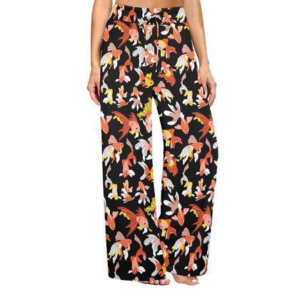 Goldfish Print Design LKS401 Women's Wide Leg Lounge Pants