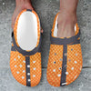 Basketball Texture Print Pattern Unisex Clogs Shoes