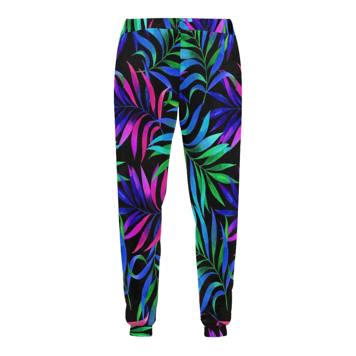Tropical Flower Pattern Print Design TF010 Men's Sweatpants