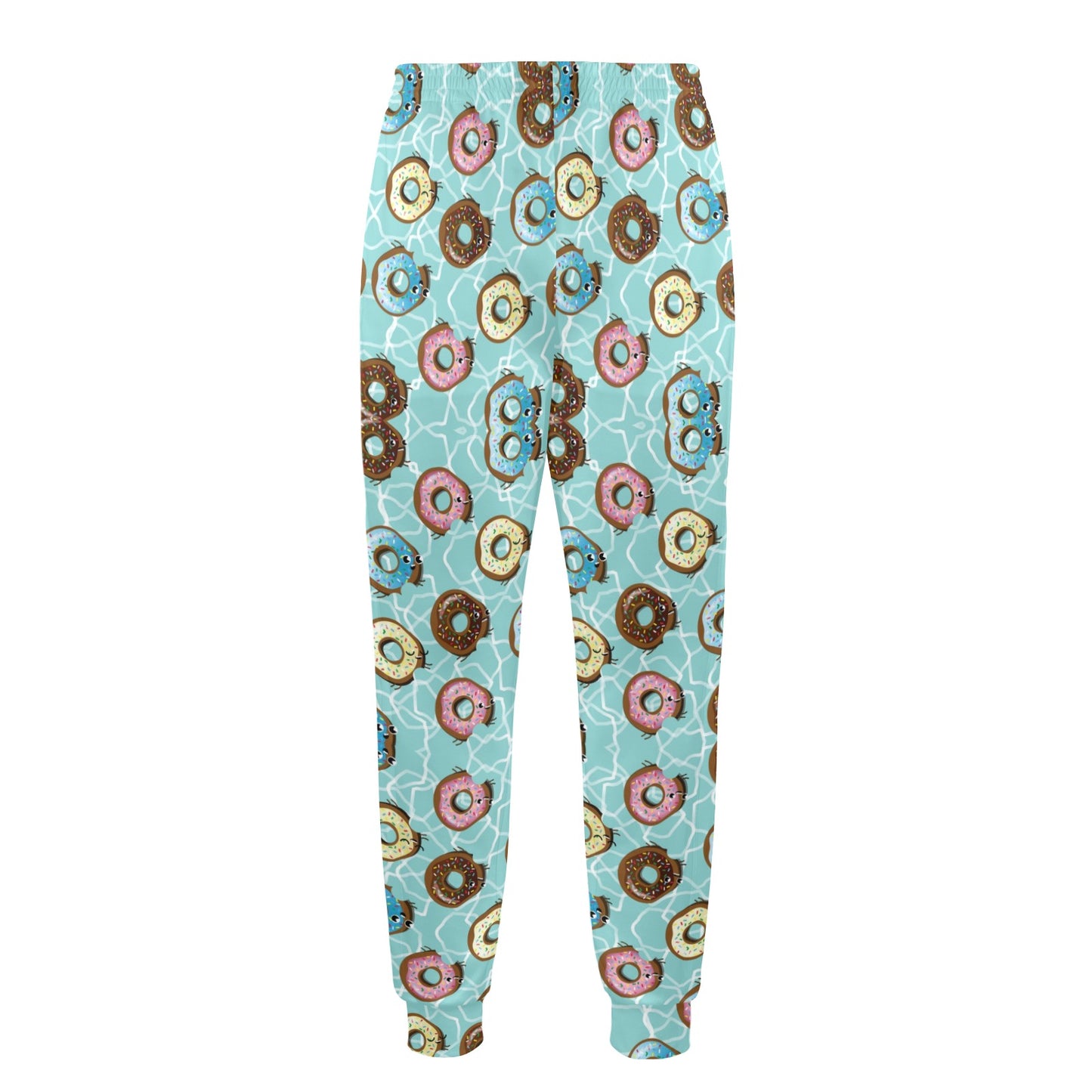 Emoji Donut Print Pattern Men's Casual Track Pants