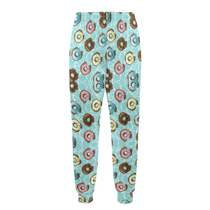 Emoji Donut Print Pattern Men's Casual Track Pants