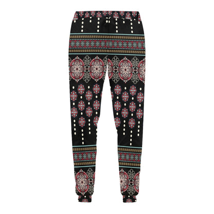 Ethnic Dot Style Print Pattern Men's Sweatpants