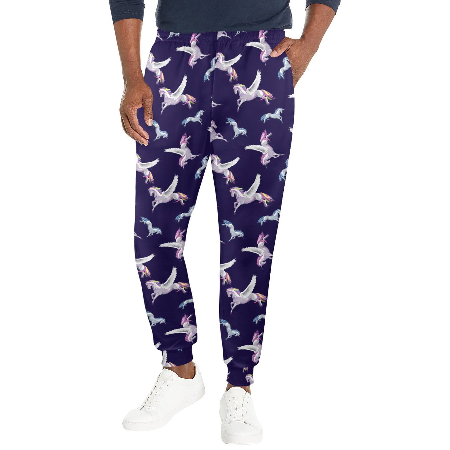 Pegasus Pattern Print Design 02 Men's Casual Track Pants