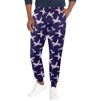 Pegasus Pattern Print Design 02 Men's Casual Track Pants