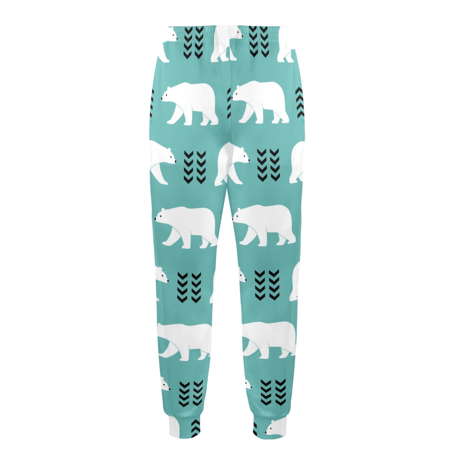 Polar Bear Pattern Print Design A05 Men's Casual Track Pants