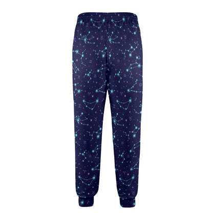 Constellation Pattern Print Design 01 Men's Casual Track Pants