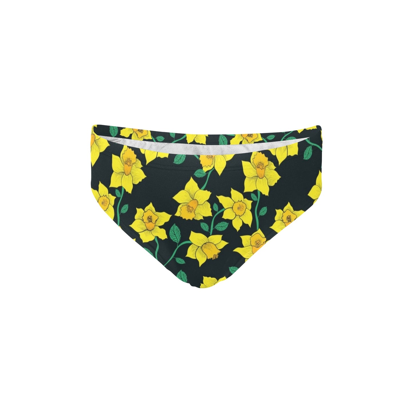 Daffodils Pattern Print Design DF03 Men's Swimming Briefs