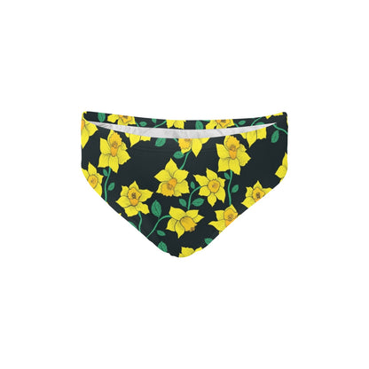 Daffodils Pattern Print Design DF03 Men's Swimming Briefs