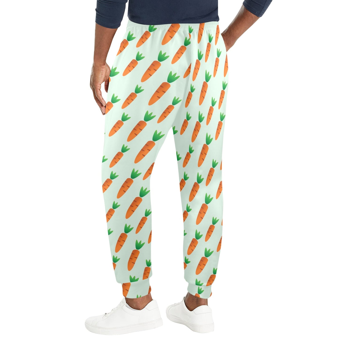 Carrot Pattern Print Design 05 Men's Casual Track Pants