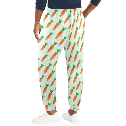 Carrot Pattern Print Design 05 Men's Casual Track Pants
