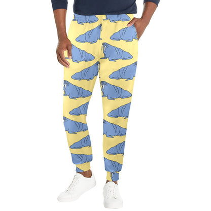 Walrus Pattern Print Design 02 Men's Casual Track Pants
