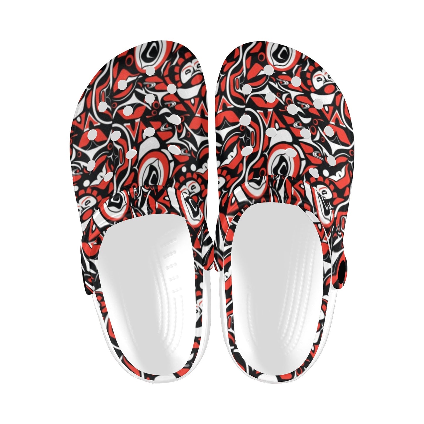 Native North American Themed Print Unisex Clogs Shoes