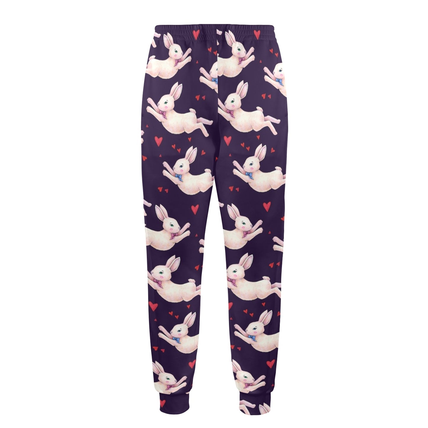 Rabbit Pattern Print Design RB016 Men's Casual Track Pants