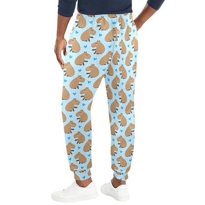 Capybara Pattern Print Design 01 Men's Casual Track Pants