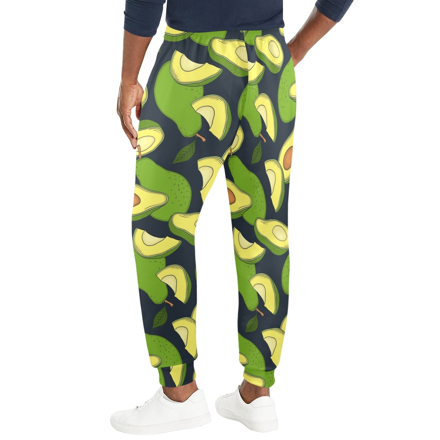 Avocado Pattern Print Design AC013 Men's Casual Track Pants