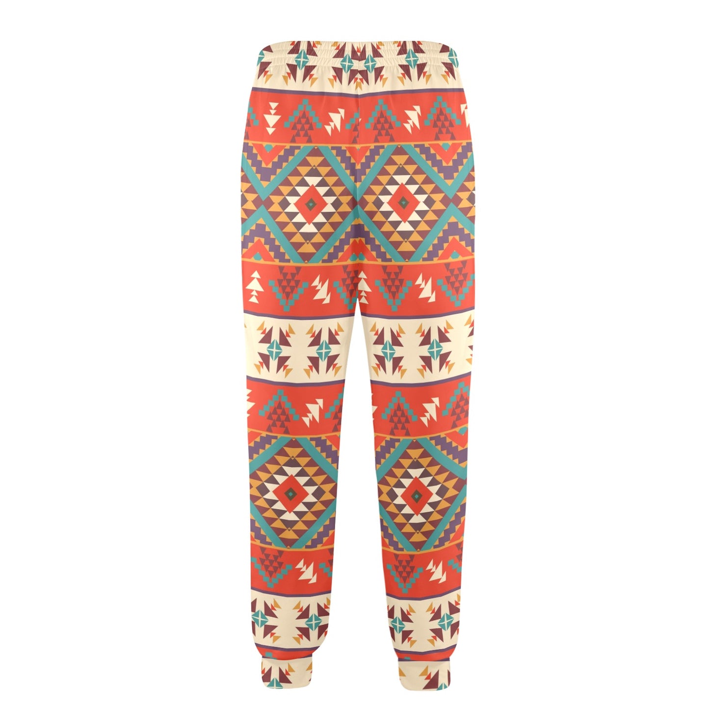 Aztec Red Print Pattern Men's Casual Track Pants