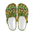 African Zip Zag Print Pattern Unisex Clogs Shoes