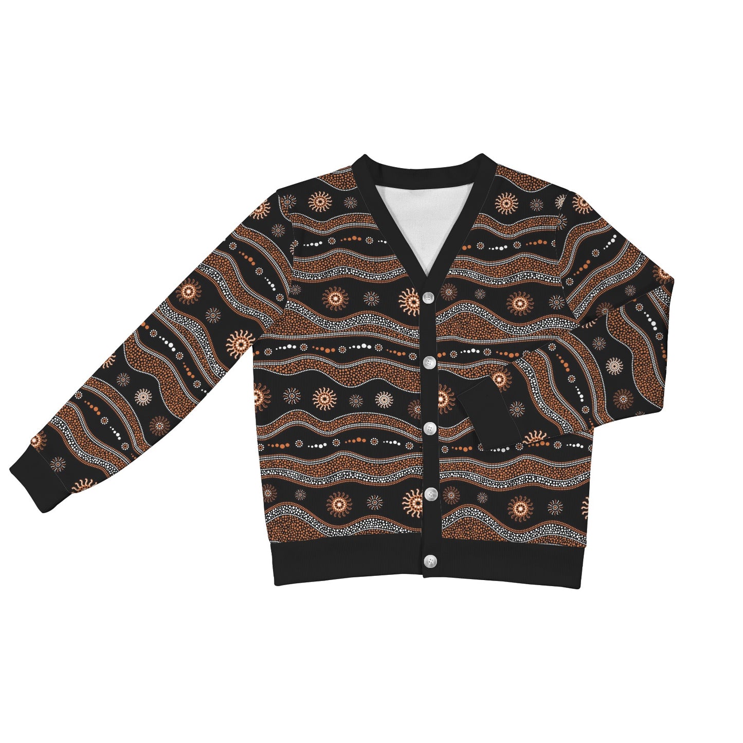 Aboriginal Print Design LKS404 Women's Cardigan