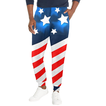 American flag Style Men's Casual Track Pants