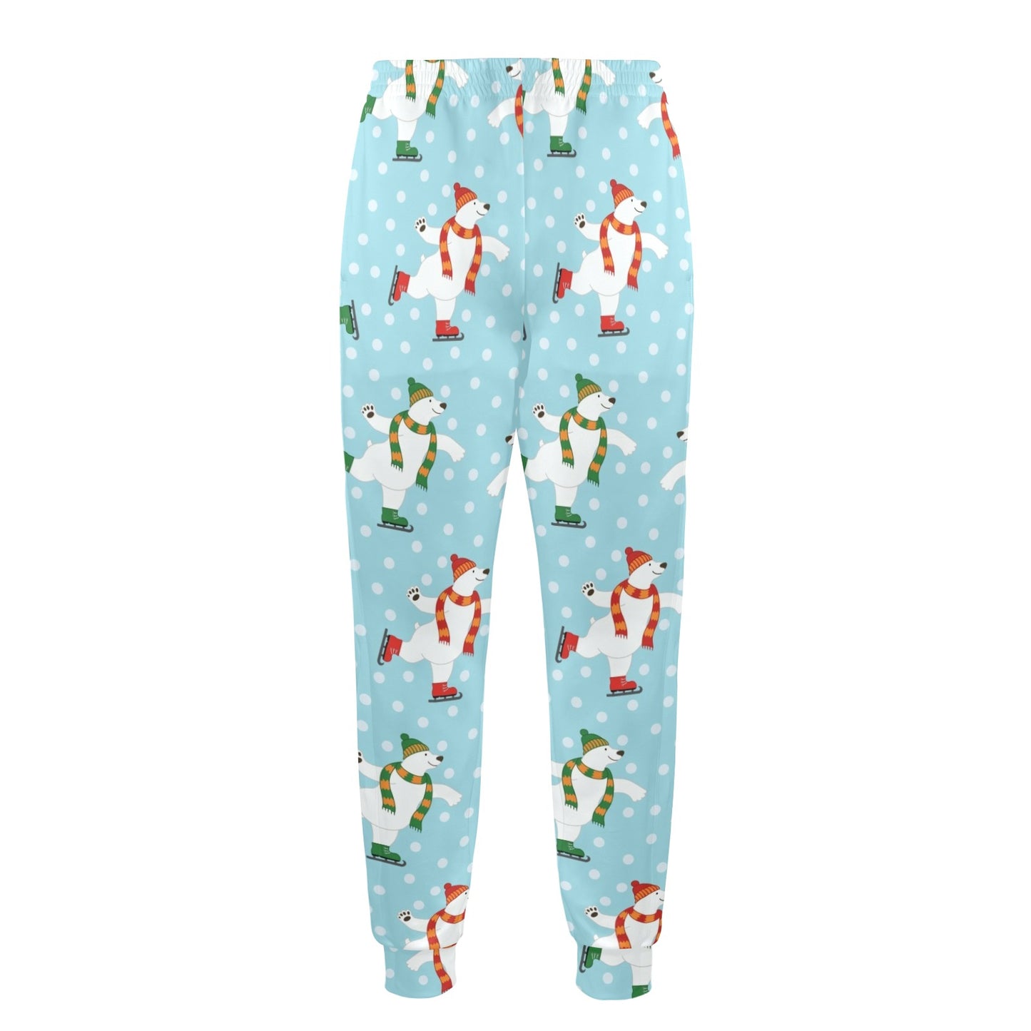 Polar Bear Pattern Print Design PB07 Men's Casual Track Pants