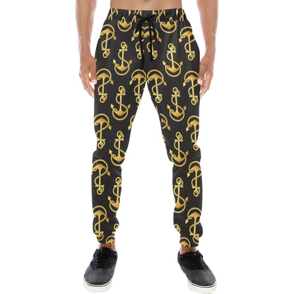 Anchor Gold Pattern Men's Sweatpants