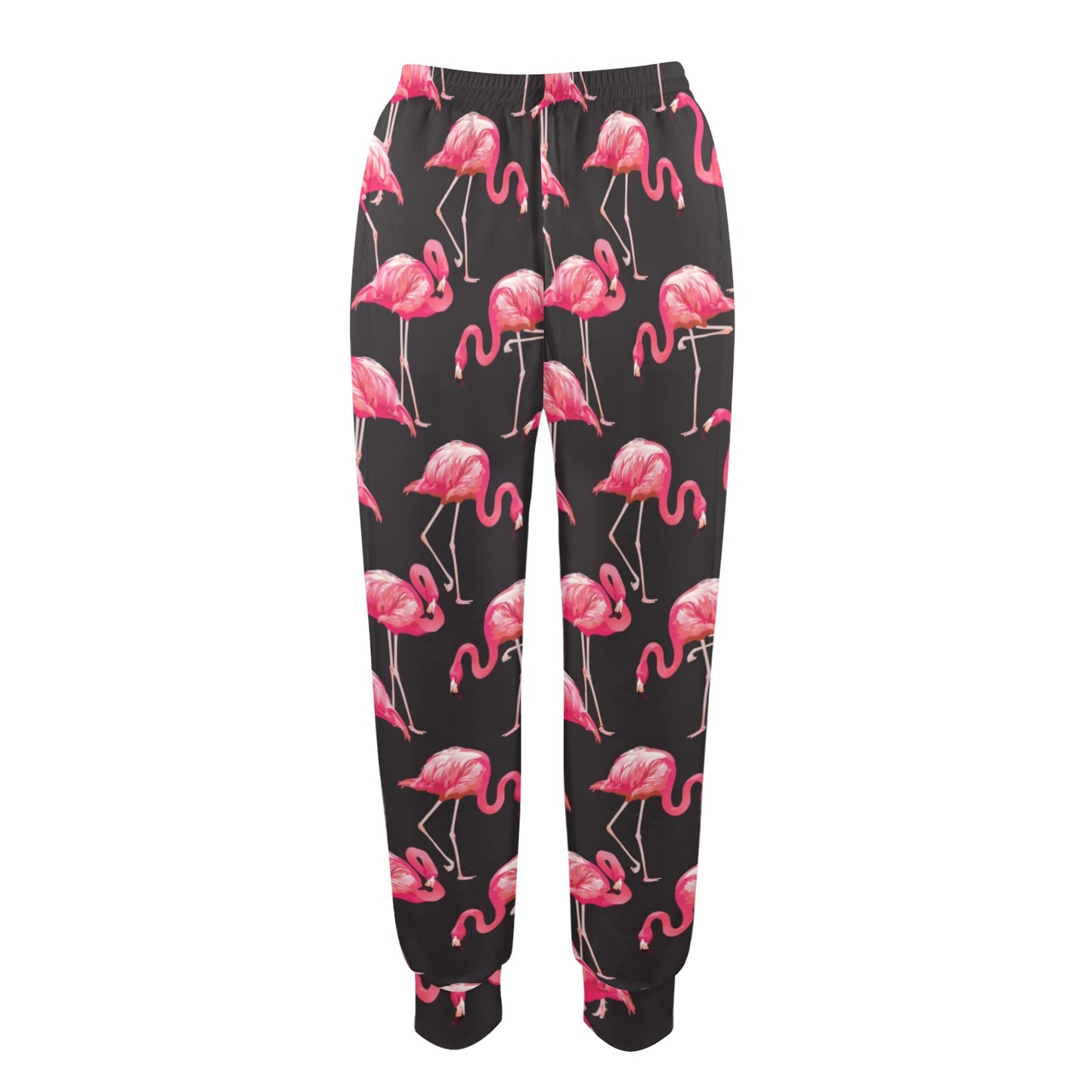 Flamingo Design Print Pattern JJ0182 Women's Casual Track Pants
