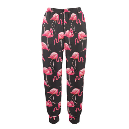 Flamingo Design Print Pattern JJ0182 Women's Casual Track Pants