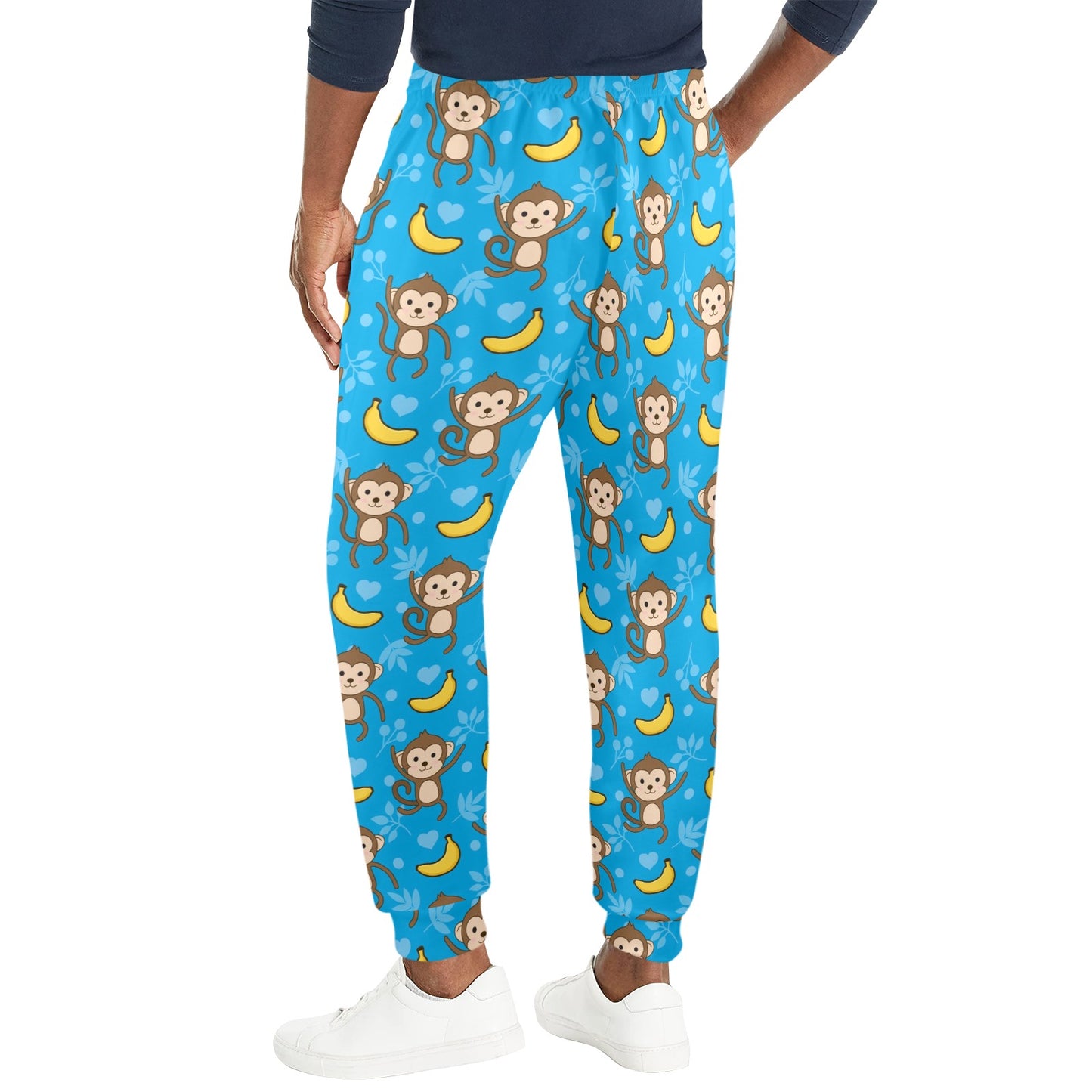 Monkey Pattern Print Design 05 Men's Casual Track Pants