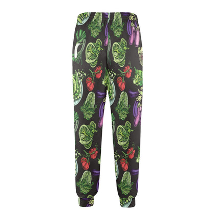 Lettuce Pattern Print Design 01 Men's Casual Track Pants