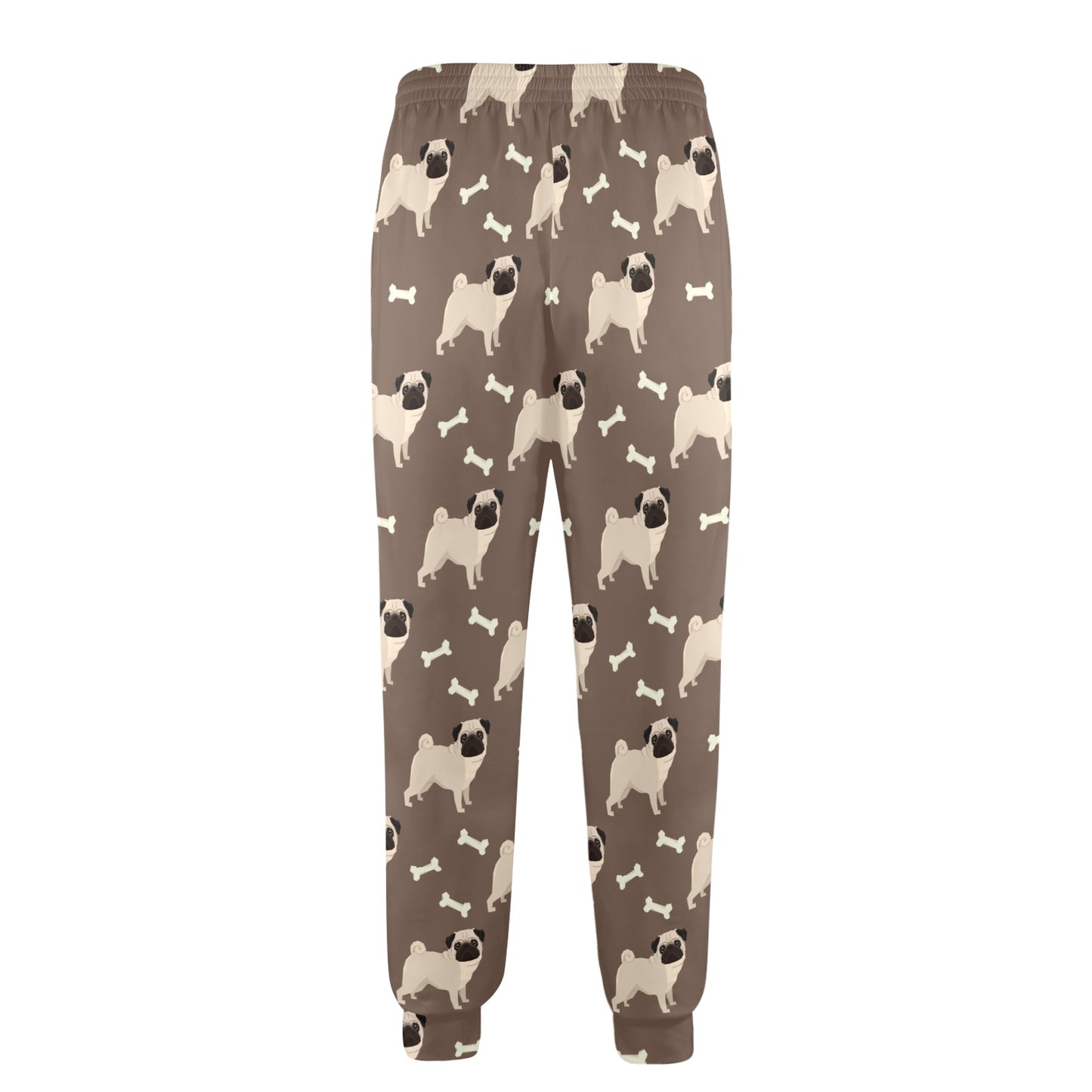 Pug Pattern Print Design A02 Men's Casual Track Pants