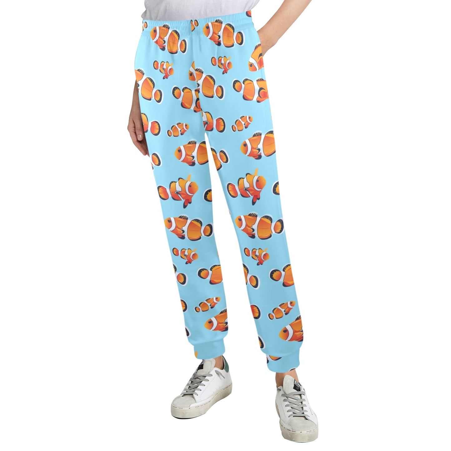 Clownfish Pattern Print Design 01 Women's Casual Track Pants