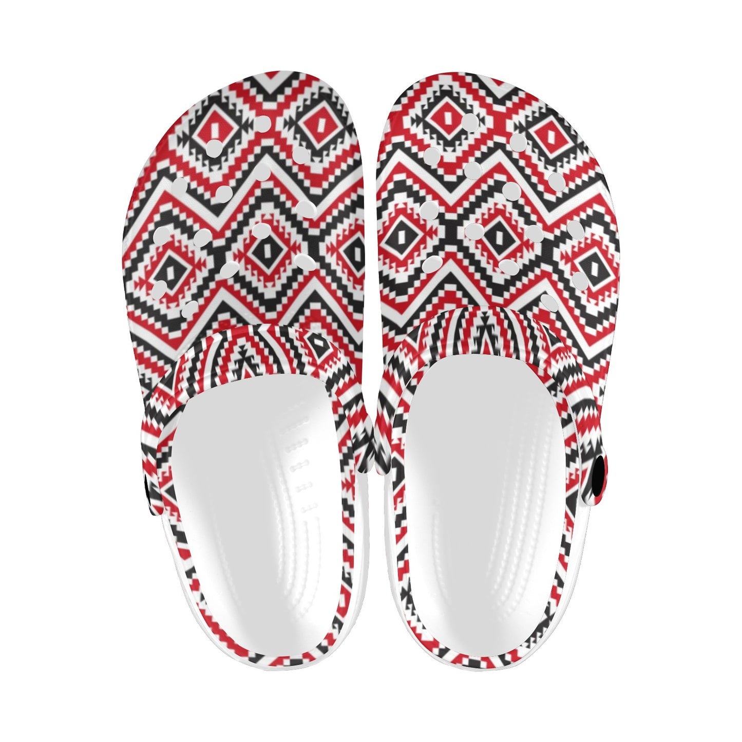Native American Themed Tribal Print Unisex Clogs Shoes