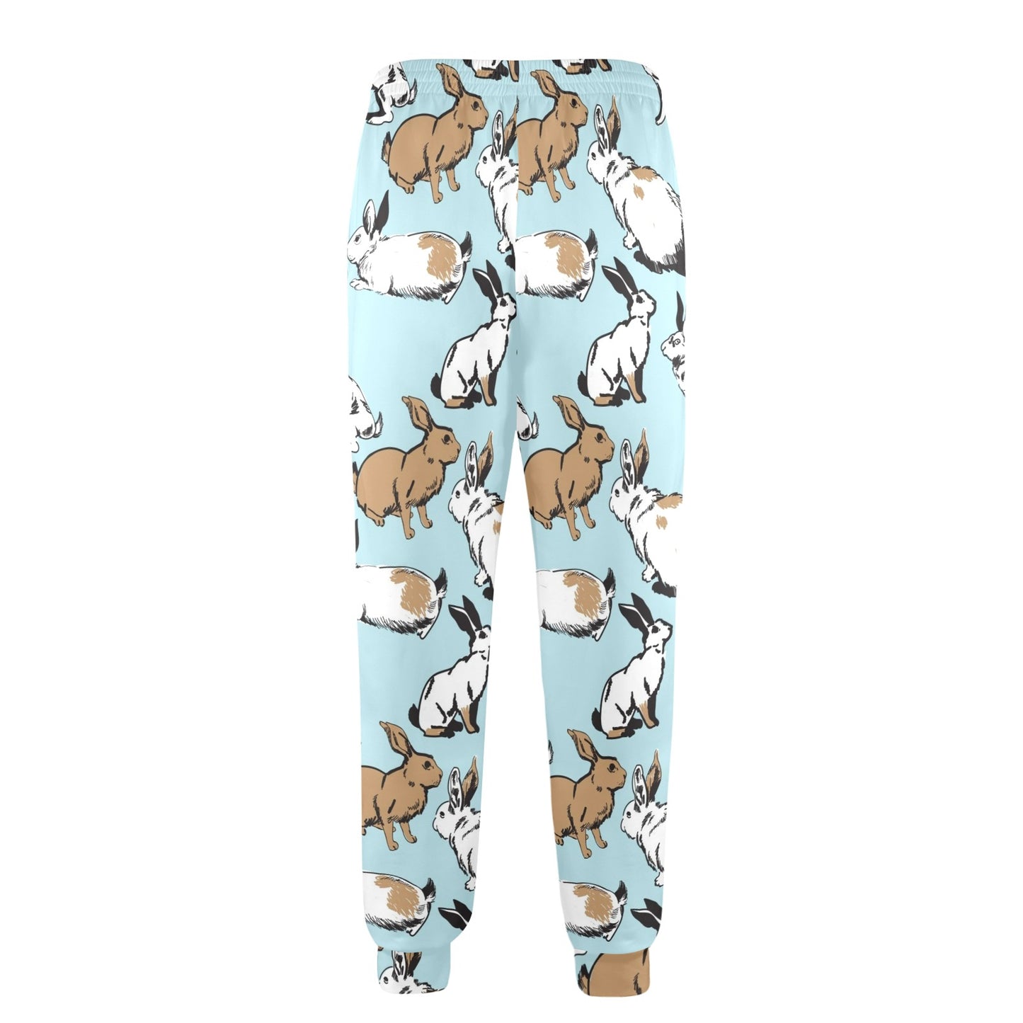 Rabbit Pattern Print Design RB018 Men's Casual Track Pants