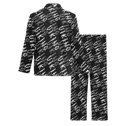 Vikings Print Design LKS306 Men's Long Pajama Set