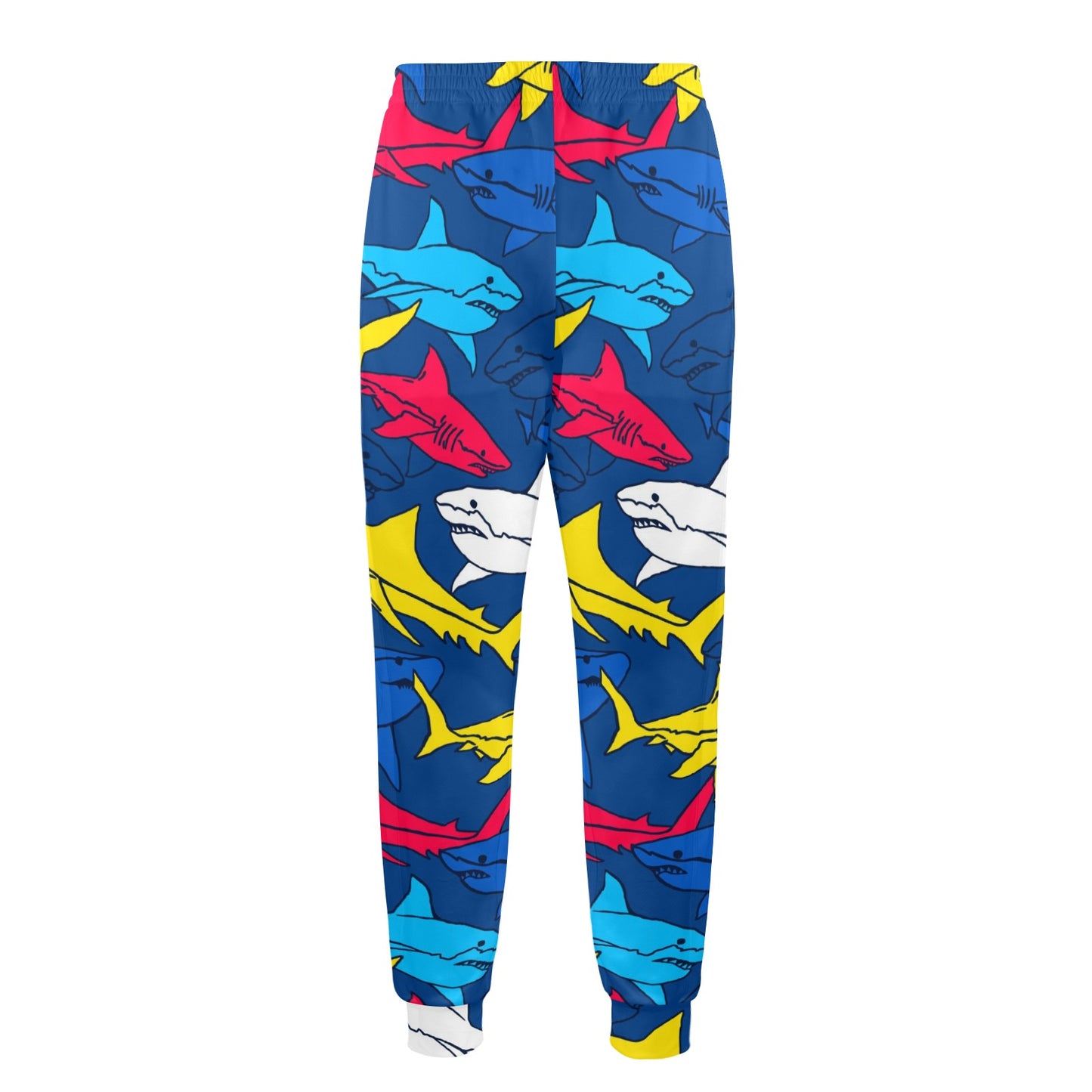 Shark Color Pattern Men's Casual Track Pants