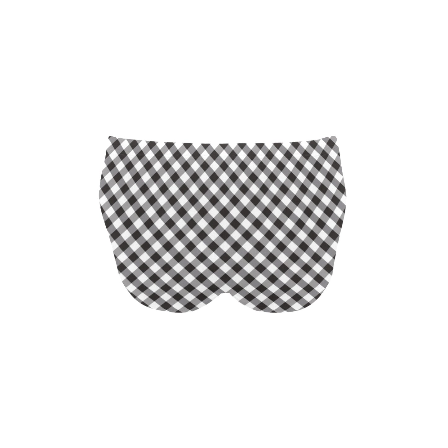 Gingham Print Design LKS402 Men's Swimming Briefs