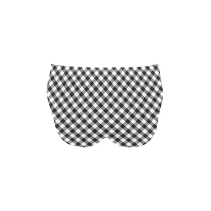 Gingham Print Design LKS402 Men's Swimming Briefs